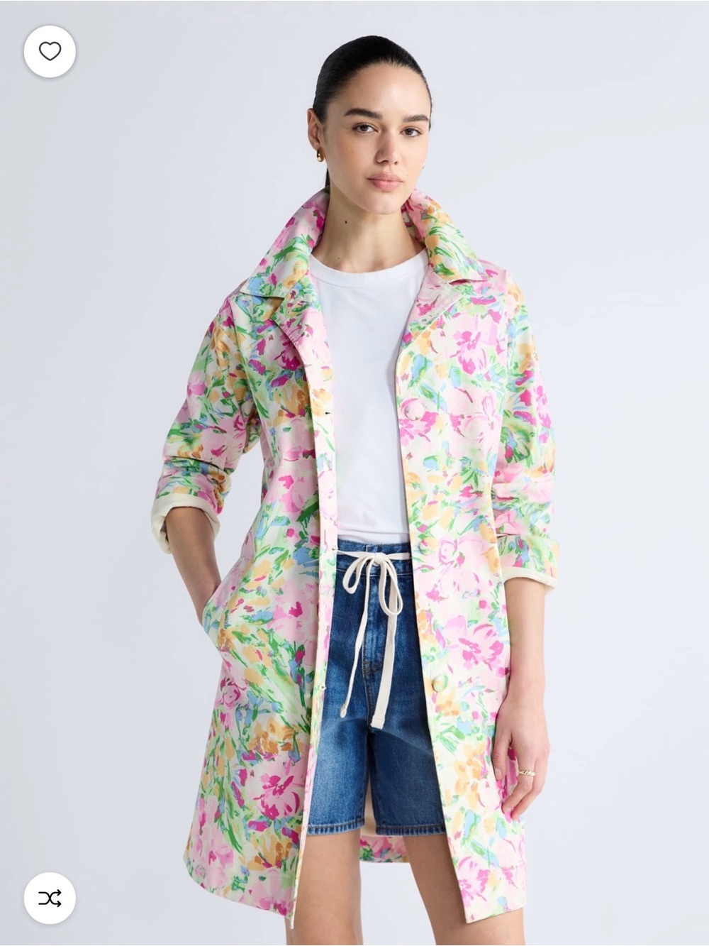 Viral Sold Out Free Assembly Pink Floral Car Coat